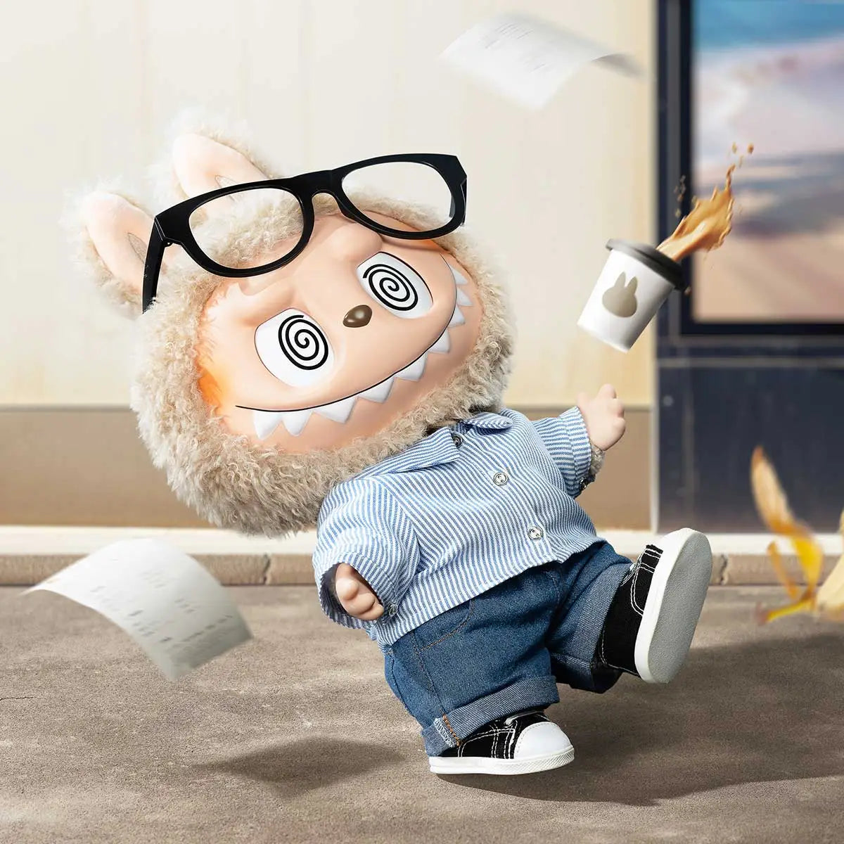 Popmart The Monsters Flip With Me Vinyl Plush Doll 40cm