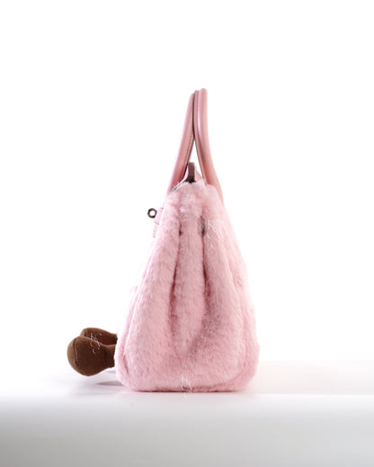 Medium Plush Tote in Blush Pink | Playful Palette Collection