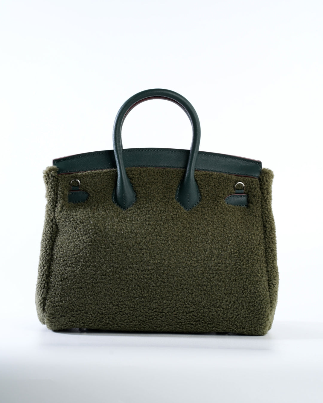 Medium Plush Tote in Moss Green | Playful Palette