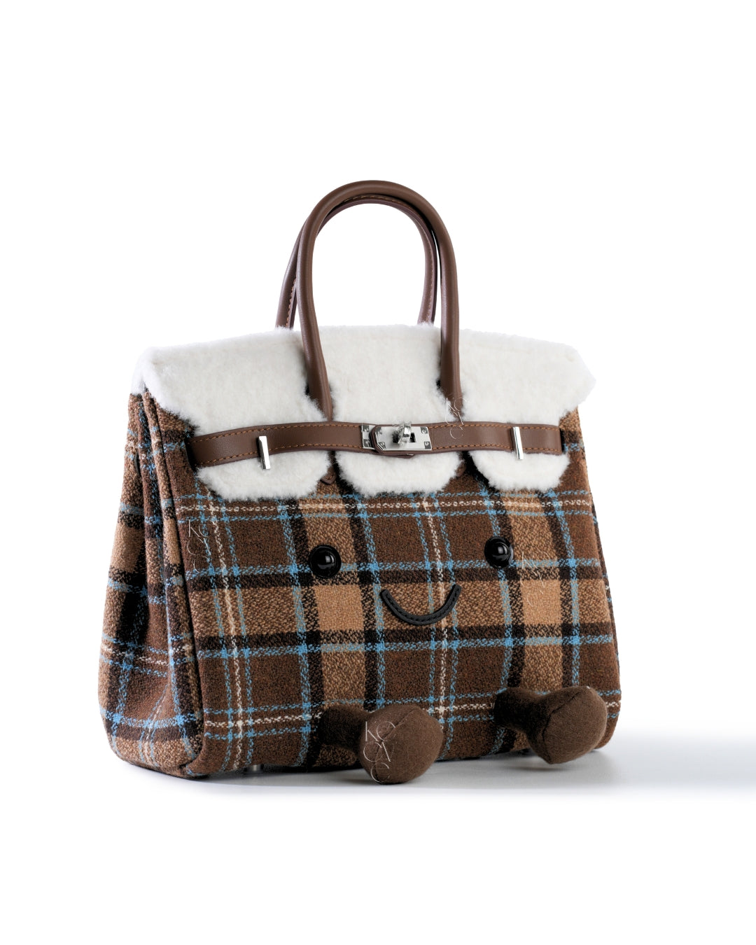 Medium Plush Tote in Vermont Plaid | Playful Palette Collection