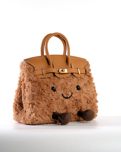 Medium Plush Tote in Caramel Swirl | Playful Palette Collection