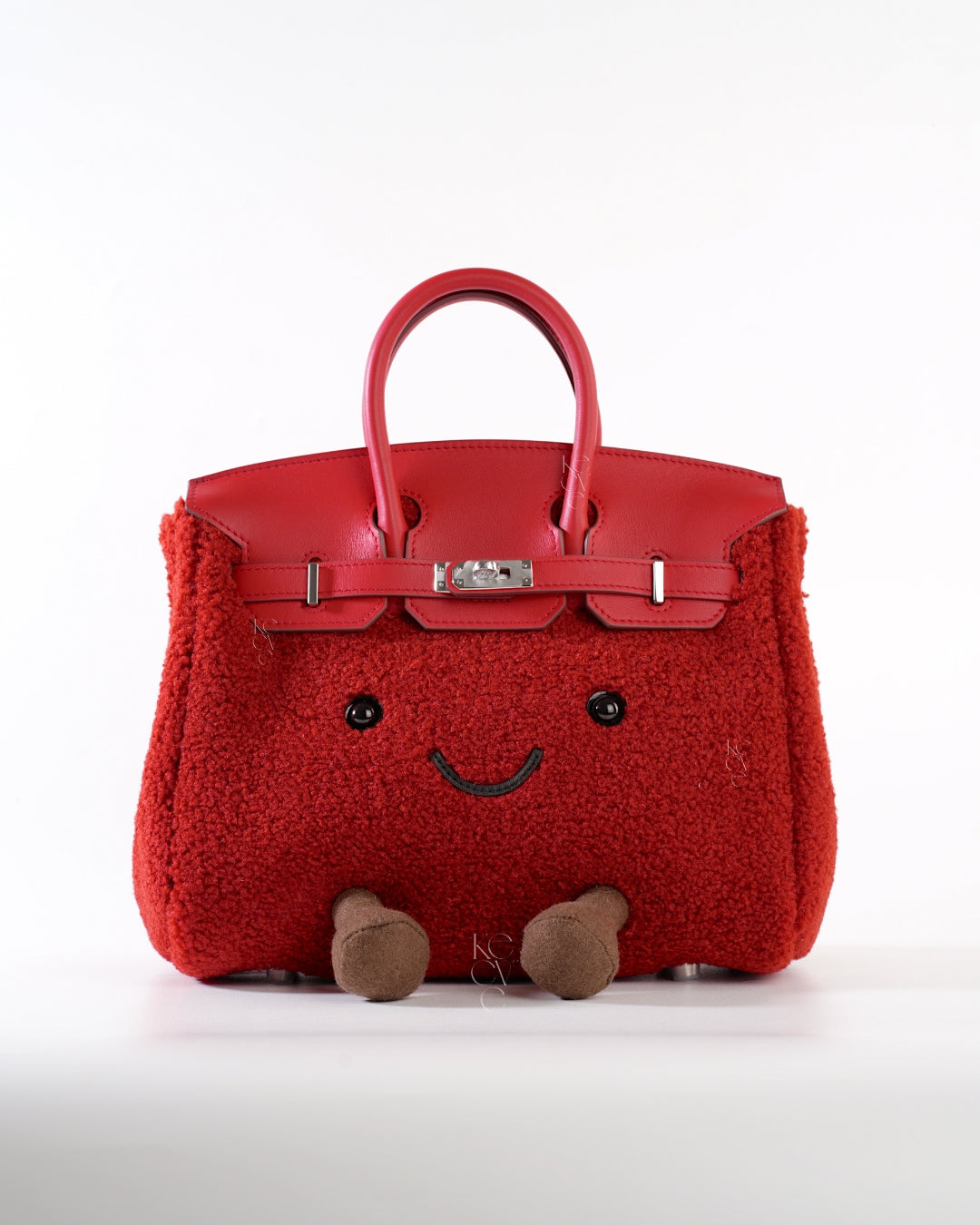 Medium Plush Tote in Cherry Red | Playful Palette Collection