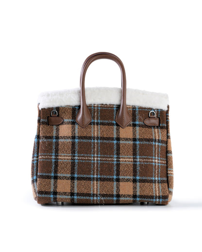 Medium Plush Tote in Vermont Plaid | Playful Palette Collection