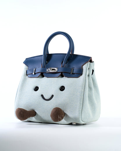 Medium Plush Tote in Indigo Denim | Playful Palette Collection
