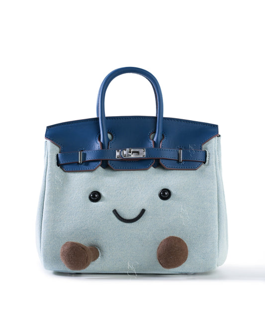 Medium Plush Tote in Indigo Denim | Playful Palette Collection