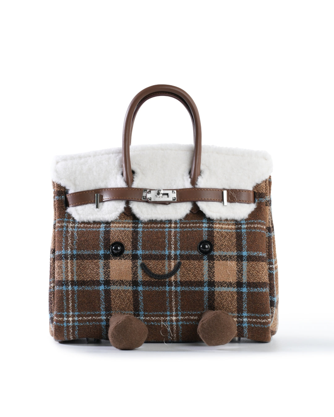 Medium Plush Tote in Vermont Plaid | Playful Palette Collection