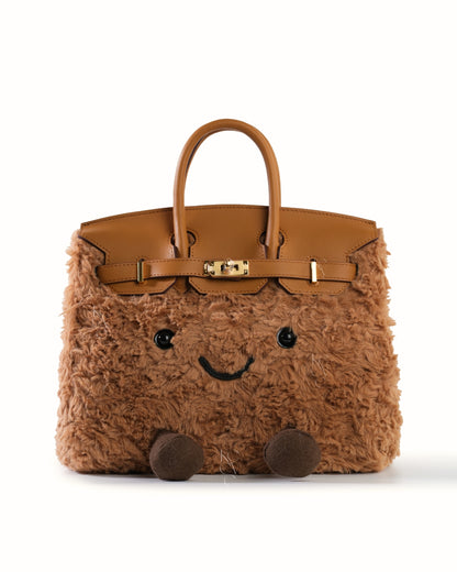 Medium Plush Tote in Caramel Swirl | Playful Palette Collection