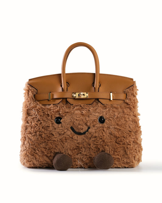 Medium Plush Tote in Caramel Swirl | Playful Palette Collection