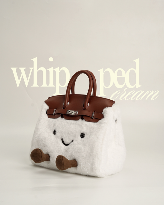 Medium Plush Tote in Whipped Cream | Limitée Collection