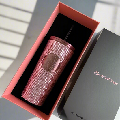 Starbucks X Blackpink Limited Edition Pink Rhinestone Tumblr Lisa's Pick