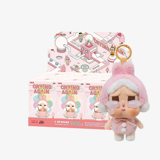 Popmart CRYBABY Crying Again Series-Vinyl Face Plush Blind Box