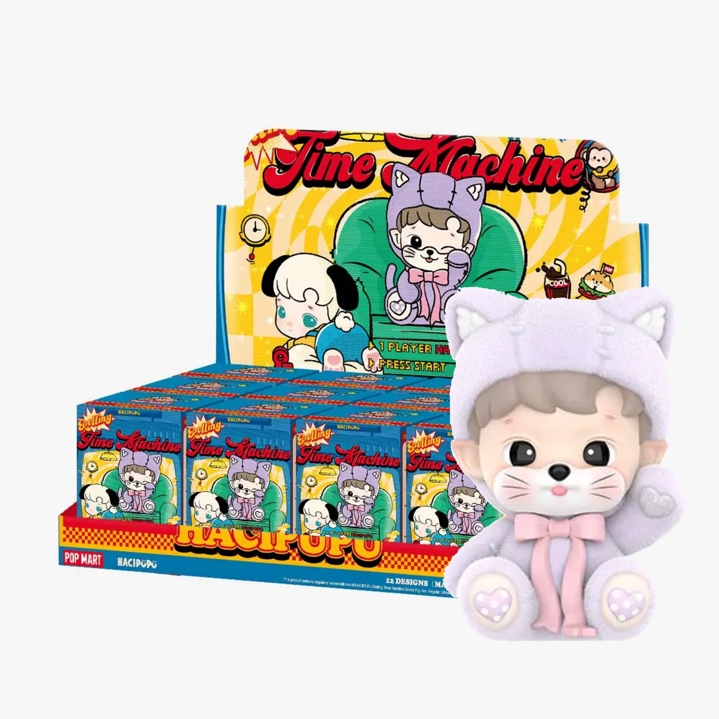 Popmart HACIPUPU Rolling Time Machine Series Figures