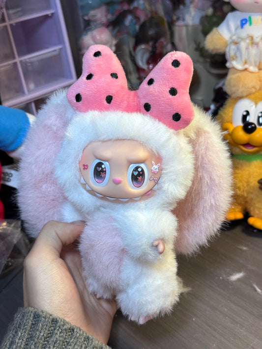 Custom Labubu - White Long Ear Bunny