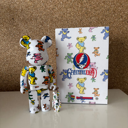 Bearbrick Grateful Dead Dancing Bear 400% & 100%