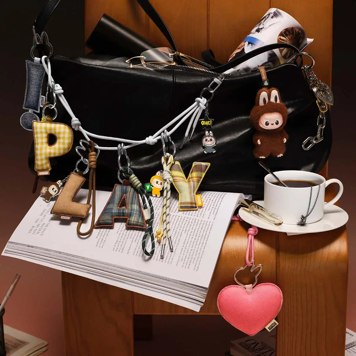 Popmart THE MONSTERS Pin for Love Series- Letter Pendant Blind Box