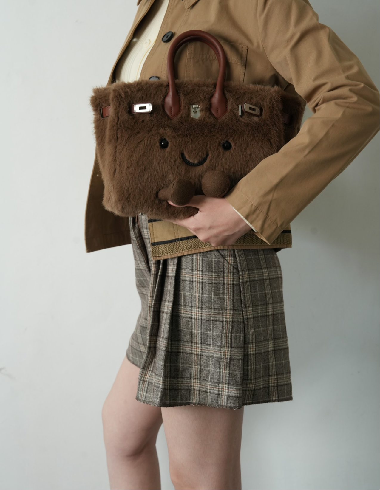 Medium Plush Tote in Cinnamon | Limitée Collection