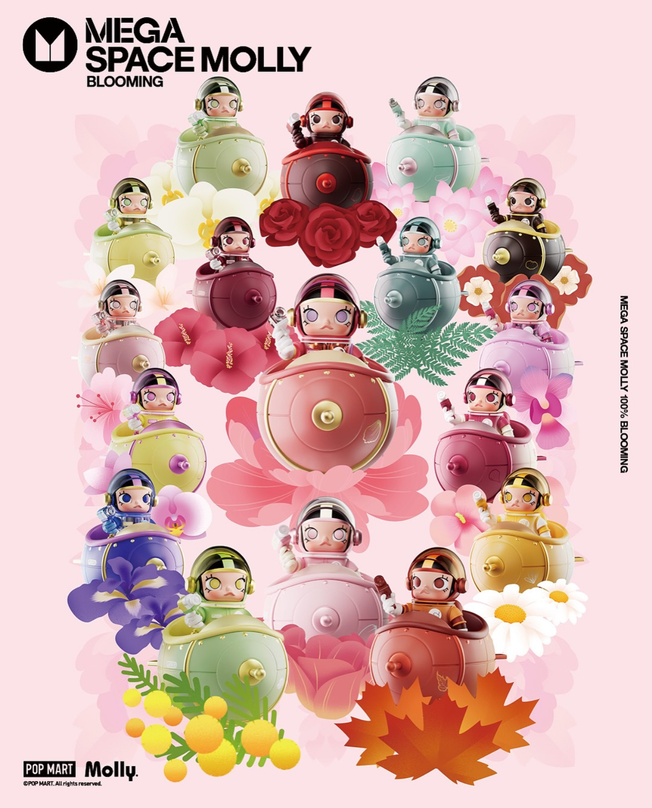 Popmart Mega Molly Space Blooming Edition — Indonesia Exclusive Anggrek Bulan