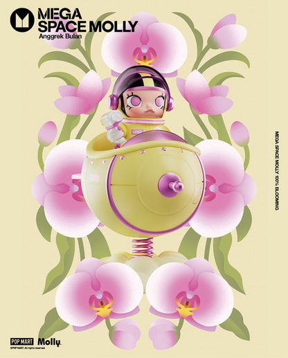 Popmart Mega Molly Space Blooming Edition — Indonesia Exclusive Anggrek Bulan