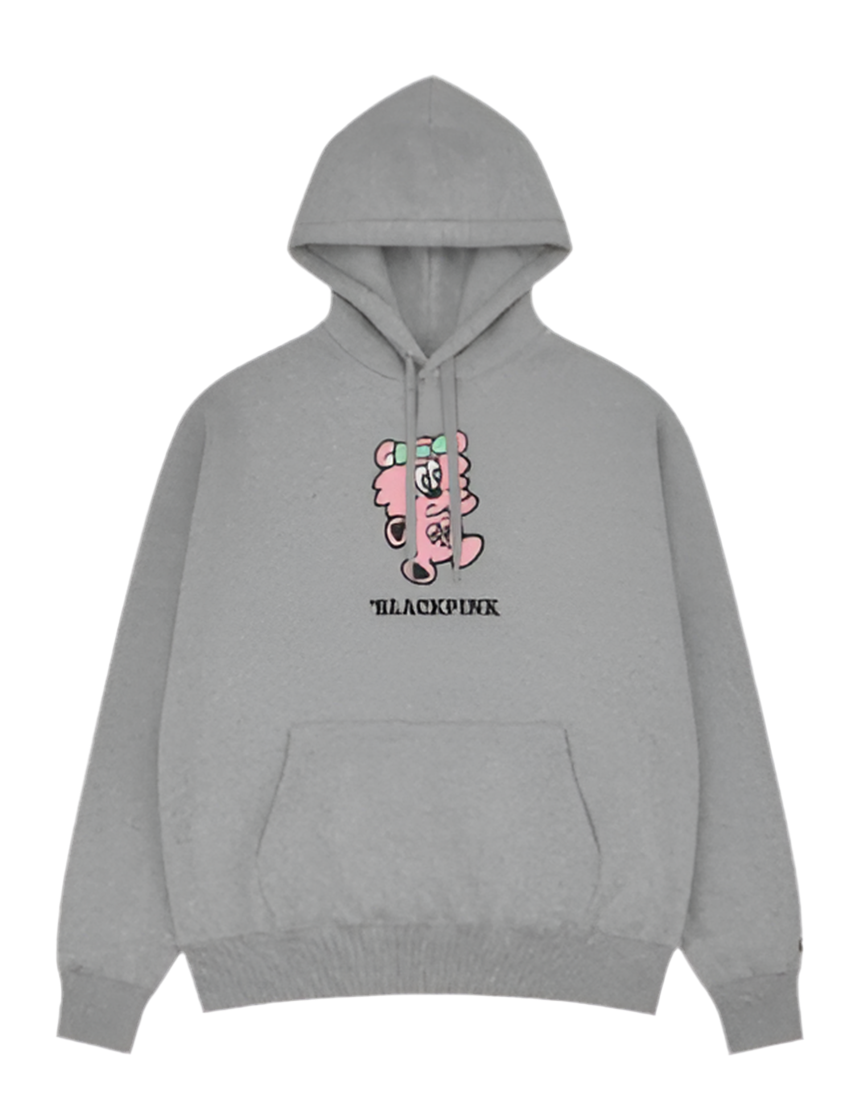 Verdy X Blackpink Born Pink
Plush Oversized Hoodie in Grey