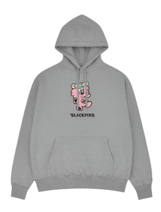 Verdy X Blackpink Born Pink
Plush Oversized Hoodie in Grey
