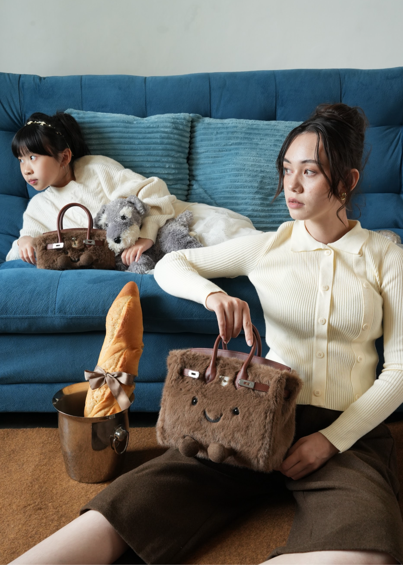 Medium Plush Tote in Cinnamon | Limitée Collection