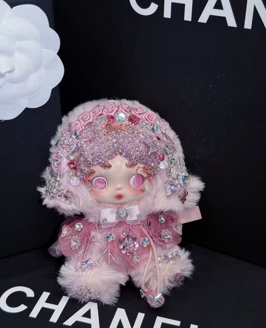 Custom Skullpanda Pink Blossom – Swarovski Edition