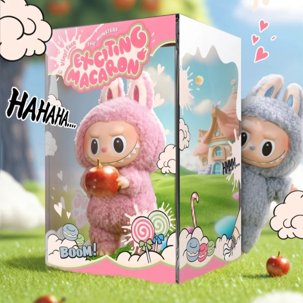 Acrylic Box for Labubu Macaron / Labubu Have a Seat / Labubu Big Into Energy