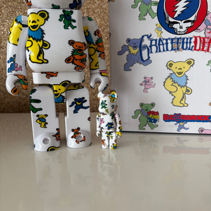 Bearbrick Grateful Dead Dancing Bear 400% & 100%