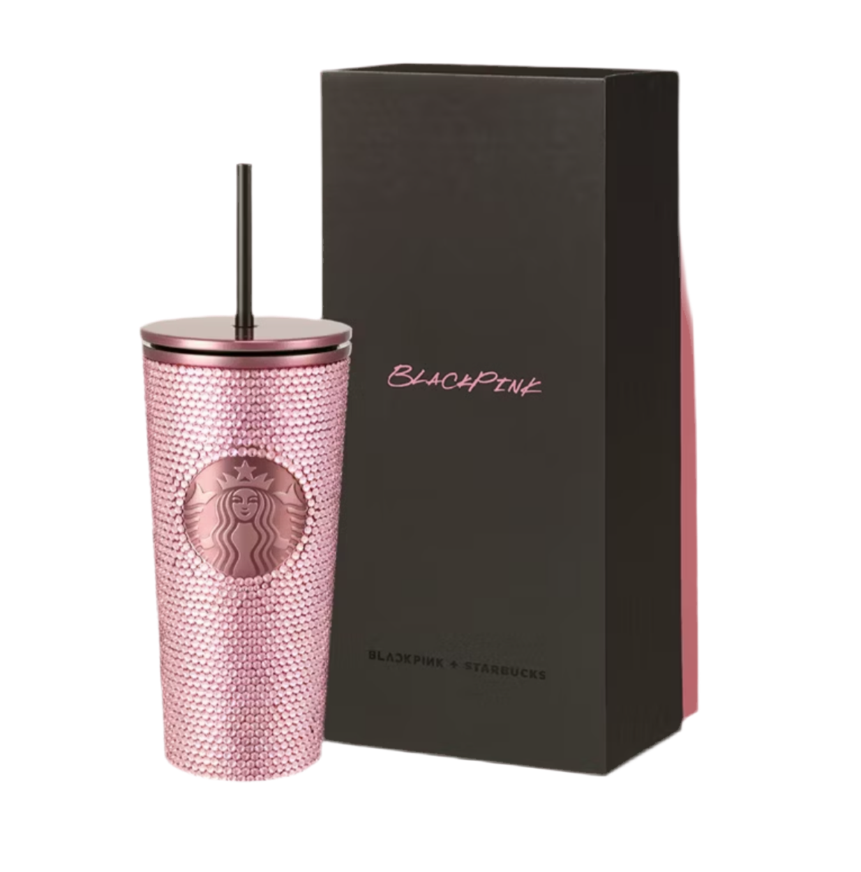 Starbucks X Blackpink Limited Edition Pink Rhinestone Tumblr Lisa's Pick