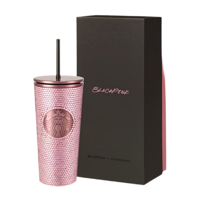 Starbucks X Blackpink Limited Edition Pink Rhinestone Tumblr Lisa's Pick