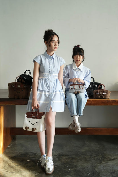 Medium Plush Tote in Whipped Cream | Limitée Collection