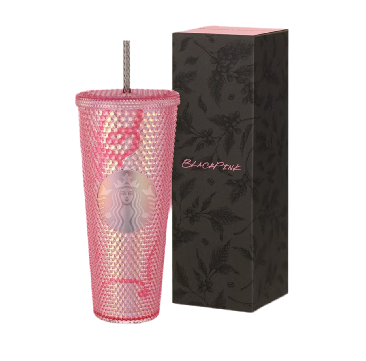 Starbucks X Blackpink Limited Edition Tumblr Jisoo's Pick Pink & Black Stud