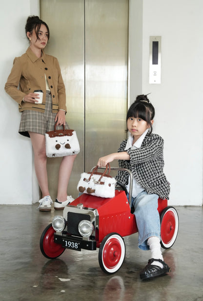 Pocket Plush Tote in Whipped Cream | Limitée Collection