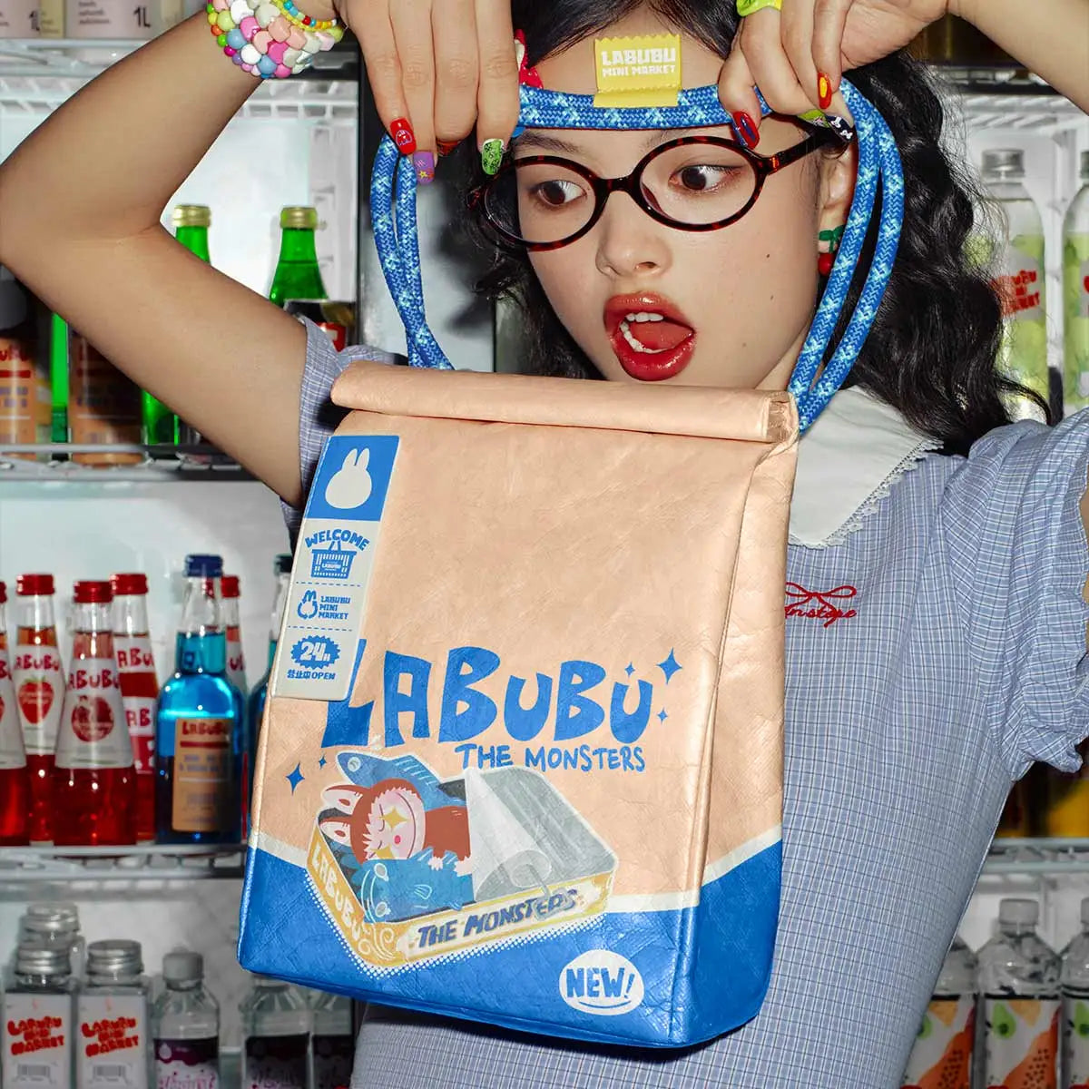 Popmart THE MONSTERS Wacky Mart Series-Messenger Bag