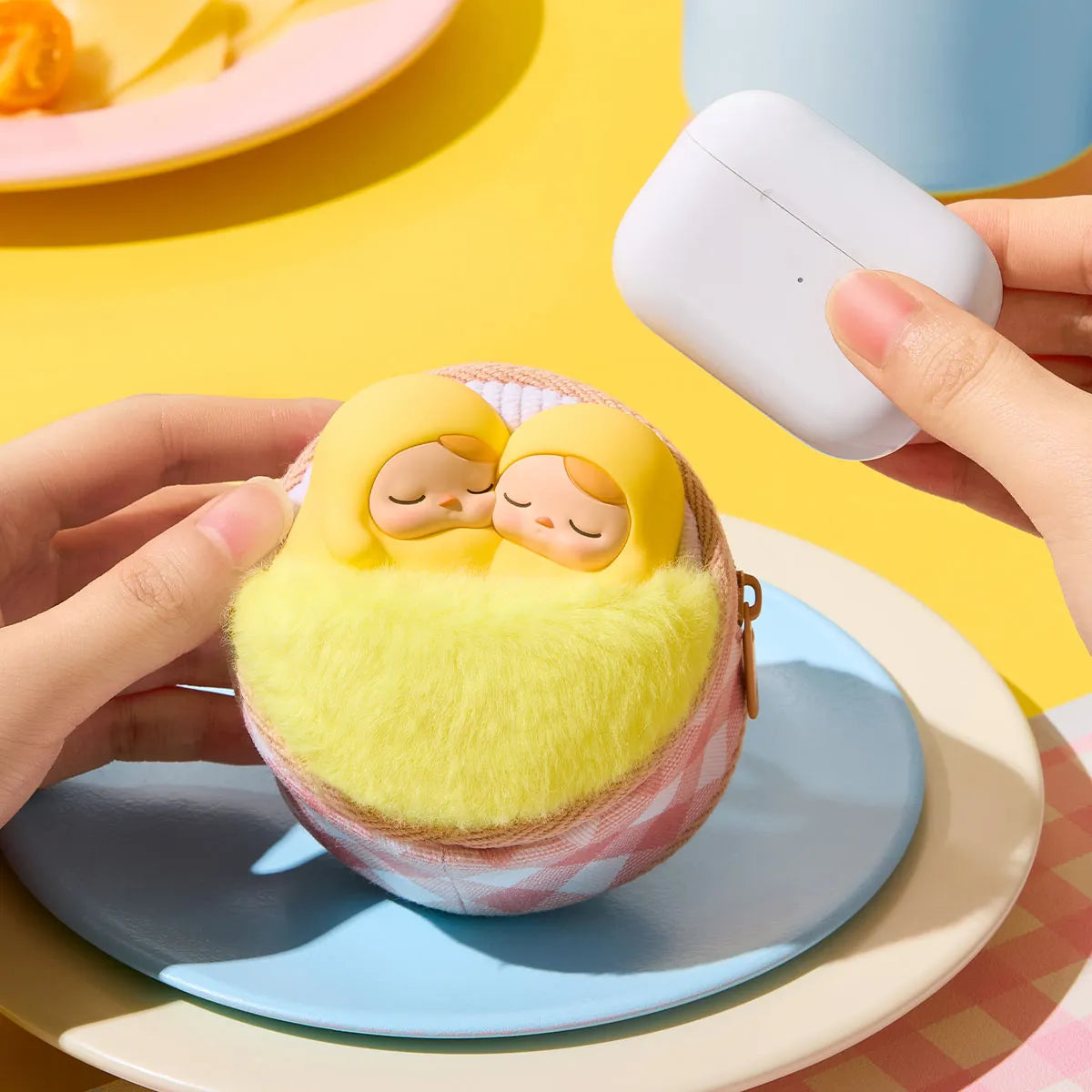 Popmart PUCKY Egg Beanie Series-Earphone Case