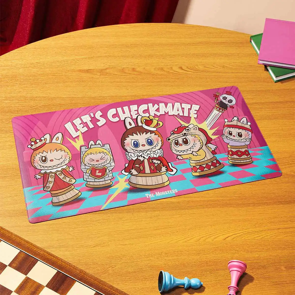 Popmart THE MONSTERS Let's Checkmate Series-Computer Desk Mat