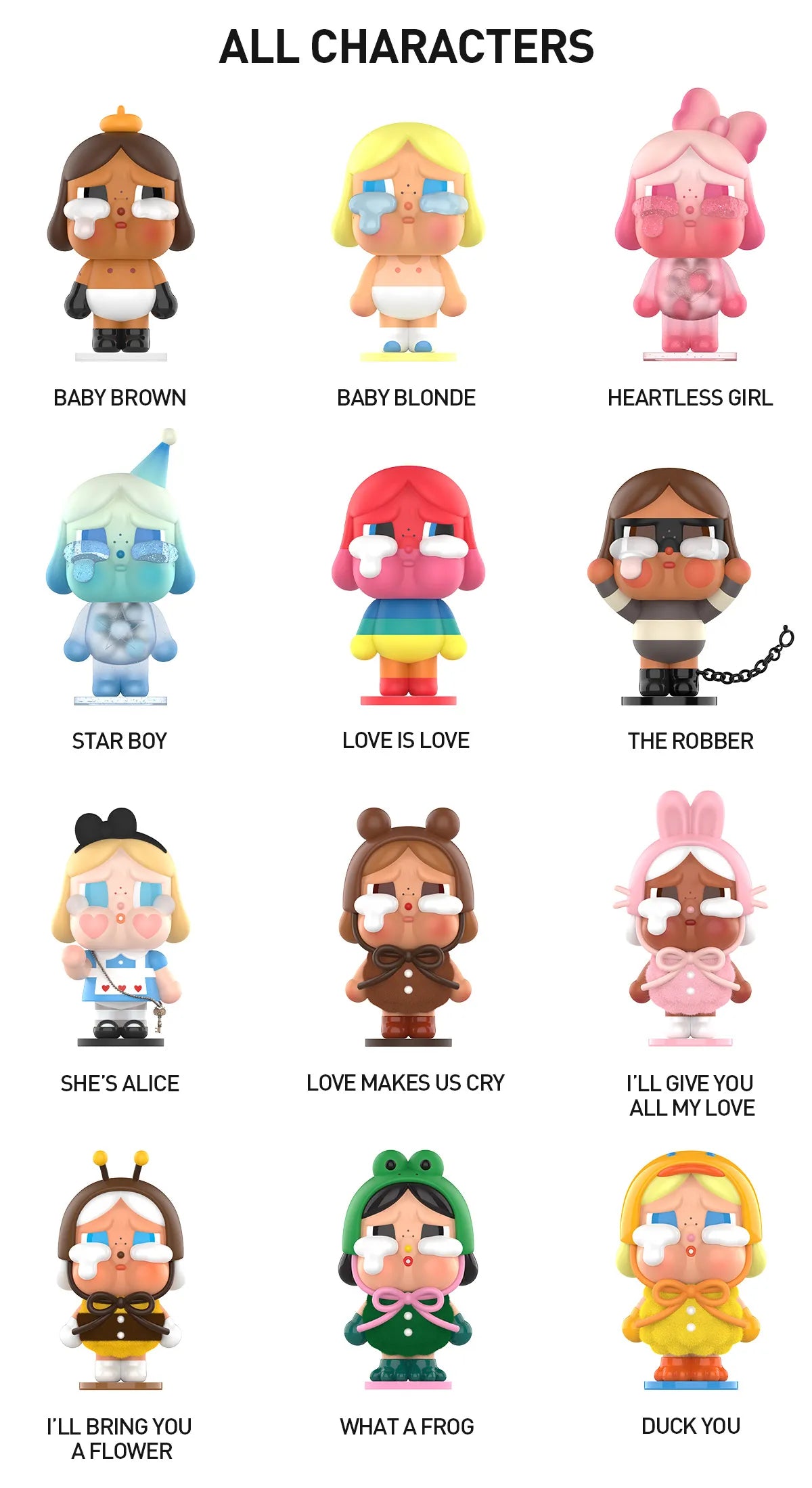 Popmart CRYBABY Crying For Again Series Figures Set of 12