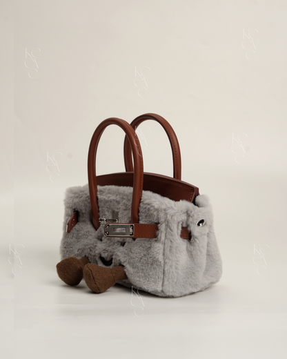 Pocket Plush Tote in Fog | Limitée Collection