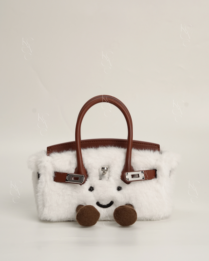 Pocket Plush Tote in Whipped Cream | Limitée Collection