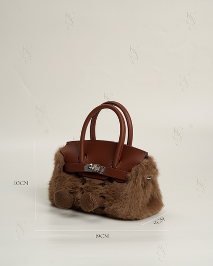 Pocket Plush Tote in Whipped Cream | Limitée Collection