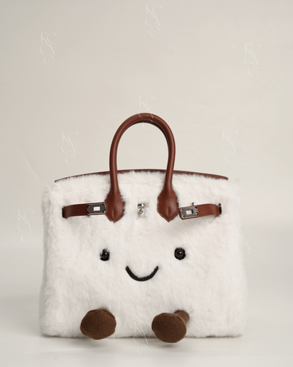 Medium Plush Tote in Whipped Cream | Limitée Collection
