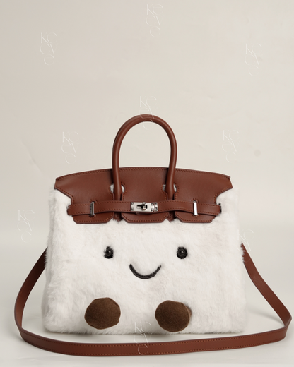 Medium Plush Tote in Whipped Cream | Limitée Collection