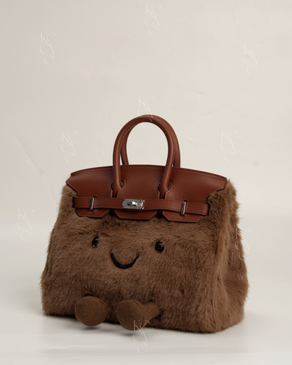 Medium Plush Tote in Cinnamon | Limitée Collection